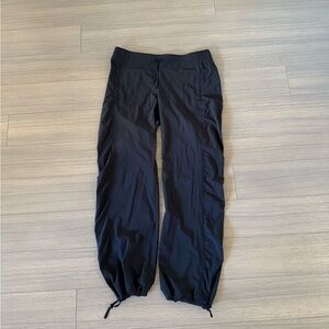 ATHLETA WOMENS POLY SPANDEX FULL LENGTH BLACK JOGGERS